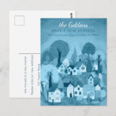 Neue Zuhause-Adresse Moving Niedlich Country Villa Postkarte (Vorne/Hinten)