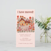 Neue Zuhause-Adresse Niedlich Bauernhof Baumfreie  Save The Date (Stehend Vorderseite)