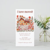 Neue Zuhause-Adresse Niedlich Bauernhof Baumfreie  Save The Date (Stehend Vorderseite)