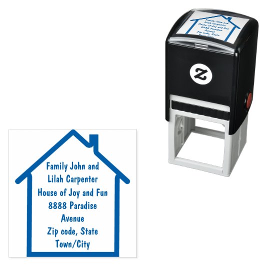 neue Zuhause-Adresse Permastempel (Beispiel)