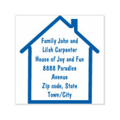 neue Zuhause-Adresse Permastempel (Design)