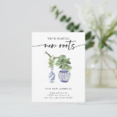 Neue Zuhause-Adresse Postkarte (Stehend Vorderseite)