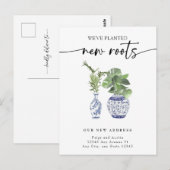 Neue Zuhause-Adresse Postkarte (Vorne/Hinten)