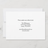 Neue Zuhause-Adresse Schönes Regenbogen-Foto beweg Ankündigung (Rückseite)