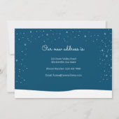 Neue Zuhause-Adresse Weihnachten Winter Wir sind u (Rückseite)