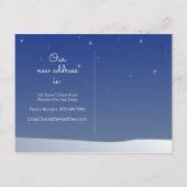 Neue Zuhause-Adresse Winter Wir haben Weihnachten Ankündigungspostkarte (Rückseite)