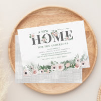 Neue Zuhause-Adresse Wir haben die Blumenankündigu