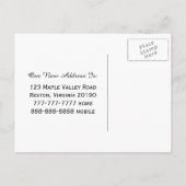 Neue Zuhause-Adresse Wir haben Postkarten verschob (Rückseite)