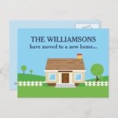 Neue Zuhause-Adressen-Änderung Ankündigungspostkarte (Vorne/Hinten)