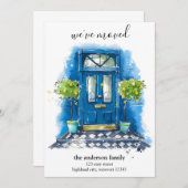 Neue Zuhause an der Vordertür, neue Adressenversch Ankündigung (Vorne/Hinten)