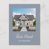 Neue Zuhause Änderung der Adresse Einfaches Foto g Ankündigungspostkarte (Vorderseite)