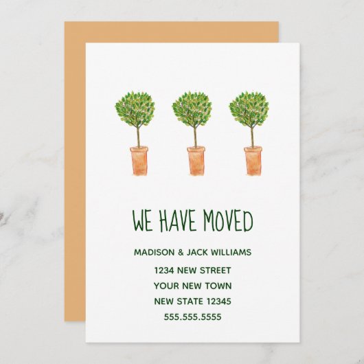 Neue Zuhause | Änderung der Anschrift | Ankündigun (Vorne/Hinten)