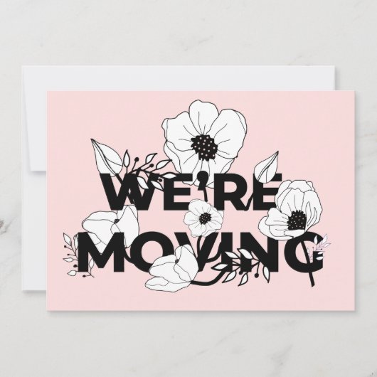 Neue Zuhause | Änderung der Anschrift | Rosa Flora (Vorderseite)
