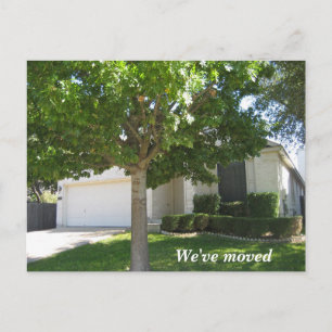 Neue Zuhause Änderung des Fotos für das benutzerde Ankündigungspostkarte