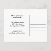 Neue Zuhause Änderung des Fotos für das benutzerde Ankündigungspostkarte (Rückseite)