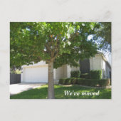 Neue Zuhause Änderung des Fotos für das benutzerde Ankündigungspostkarte (Vorderseite)