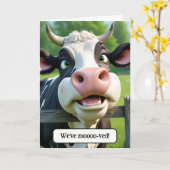 Neue Zuhause-Ankündigung Karte (Gelbe Blume)