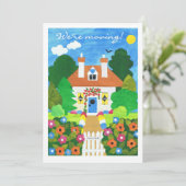 Neue Zuhause-Ankündigungskarte Ankündigung (Stehend Vorderseite)