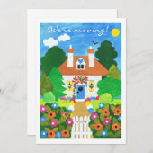 Neue Zuhause-Ankündigungskarte Ankündigung (Vorne/Hinten)