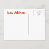 Neue Zuhause Ankündigungspostkarte (Rückseite)
