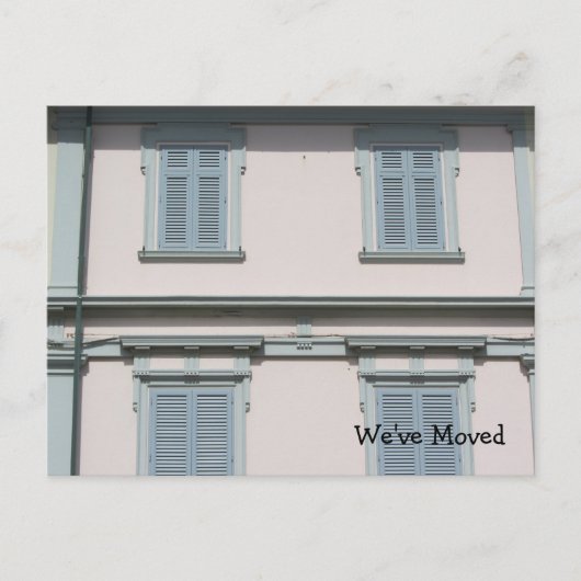 Neue Zuhause Ankündigungspostkarte (Vorderseite)