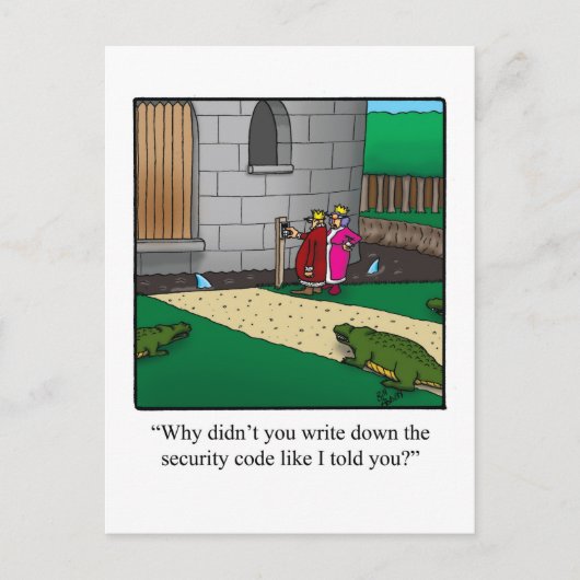 Neue Zuhause Annullierung Postkartennummer Sicherh Postkarte (Vorderseite)