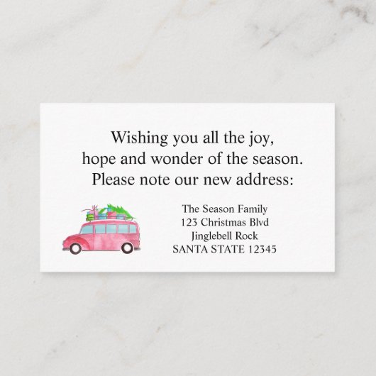 Neue Zuhause anpassbare Fotokarte Begleitkarte (Rückseite)