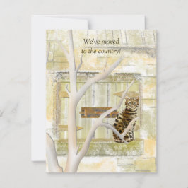 Neue Zuhause auf der länderspezifischen Flachbilds Mitteilungskarte