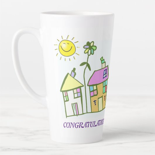 Neue Zuhause-benutzerdefinierte Latte-Tasse von Ed Milchtasse (Links)