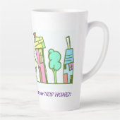 Neue Zuhause-benutzerdefinierte Latte-Tasse von Ed Milchtasse (Rechts)