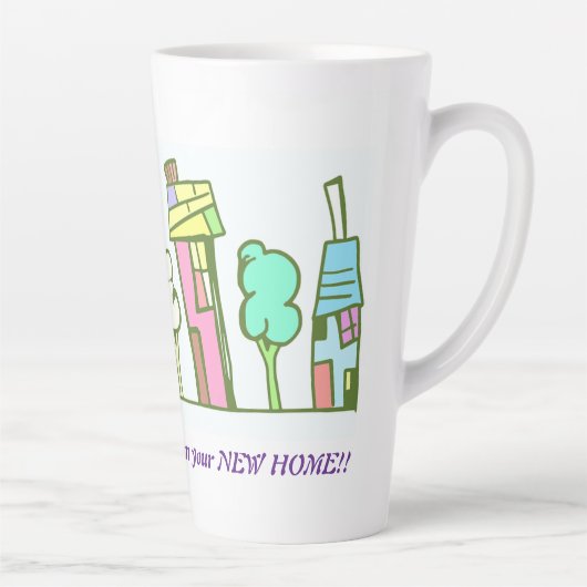 Neue Zuhause-benutzerdefinierte Latte-Tasse von Ed Milchtasse (Rechts)