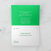 Neue Zuhause Bible Verse Grußkarte Karte (Innenseite)