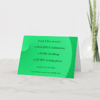 Neue Zuhause Bible Verse Grußkarte