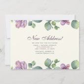 Neue Zuhause Botanical We Moved Eukalyptus Announc Ankündigung (Rückseite)