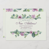 Neue Zuhause Botanical We Moved Eukalyptus Announc Ankündigung (Vorne/Hinten)