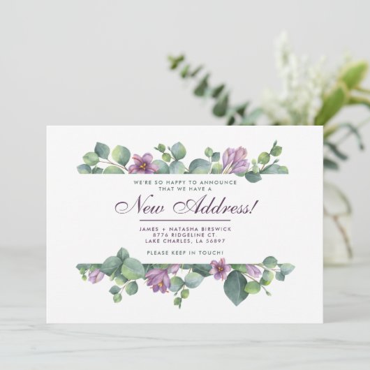 Neue Zuhause Botanisch Wir haben Eukalyptus versch Ankündigung (Stehend Vorderseite)