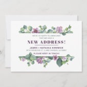 Neue Zuhause Botanisch Wir haben uns floral bewegt Ankündigung (Vorderseite)