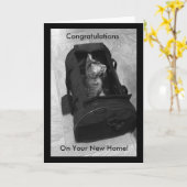 Neue Zuhause-Card Karte (Gelbe Blume)