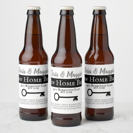 Neue Zuhause-Cheers Bierflaschenetikett (Flaschen)