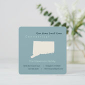 Neue Zuhause Connecticut Moving Ankündigung Postka (Stehend Vorderseite)