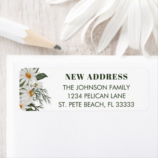 Neue Zuhause Daisy Floral Rücksendeadresse (Insitu)