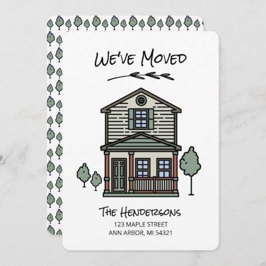 Neue Zuhause, die wir verschoben haben Ankündigung (Vorne/Hinten)