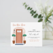 Neue Zuhause, die wir verschoben haben Ankündigung Postkarte (Stehend Vorderseite)