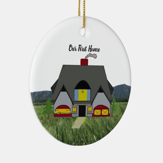 Neue Zuhause Eigentümer Gemütliches First Zuhause Keramik Ornament (Rechts)