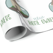Neue Zuhause-Eigentümer Geschenkpapier (Rolleneckpunkt)