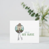Neue Zuhause-Eigentümer Postkarte (Stehend Vorderseite)