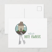Neue Zuhause-Eigentümer Postkarte (Vorne/Hinten)
