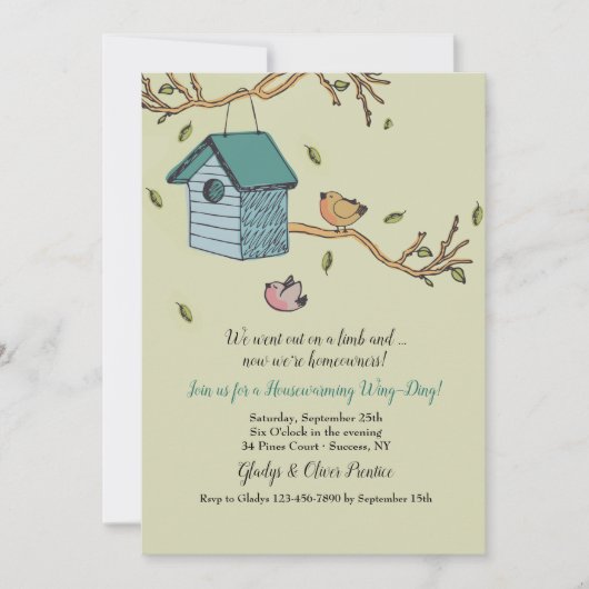 Neue Zuhause-Einladung Einladung (Vorderseite)