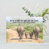 Neue Zuhause Elefanten Wir bewegen Ankündigung lus (Stehend Vorderseite)