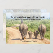 Neue Zuhause Elefanten Wir bewegen Ankündigung lus (Vorne/Hinten)